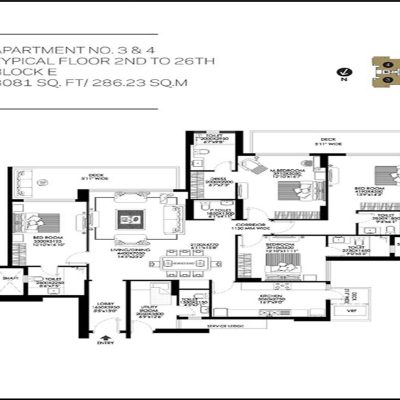 DLF-Crest-4-BHK-Floor-Plan-(-3081-Sq.ft-S