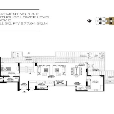 DLF-Crest-5-BHK-(Penthouse)-Floor-Plan-(-6221-Sq.ft-S